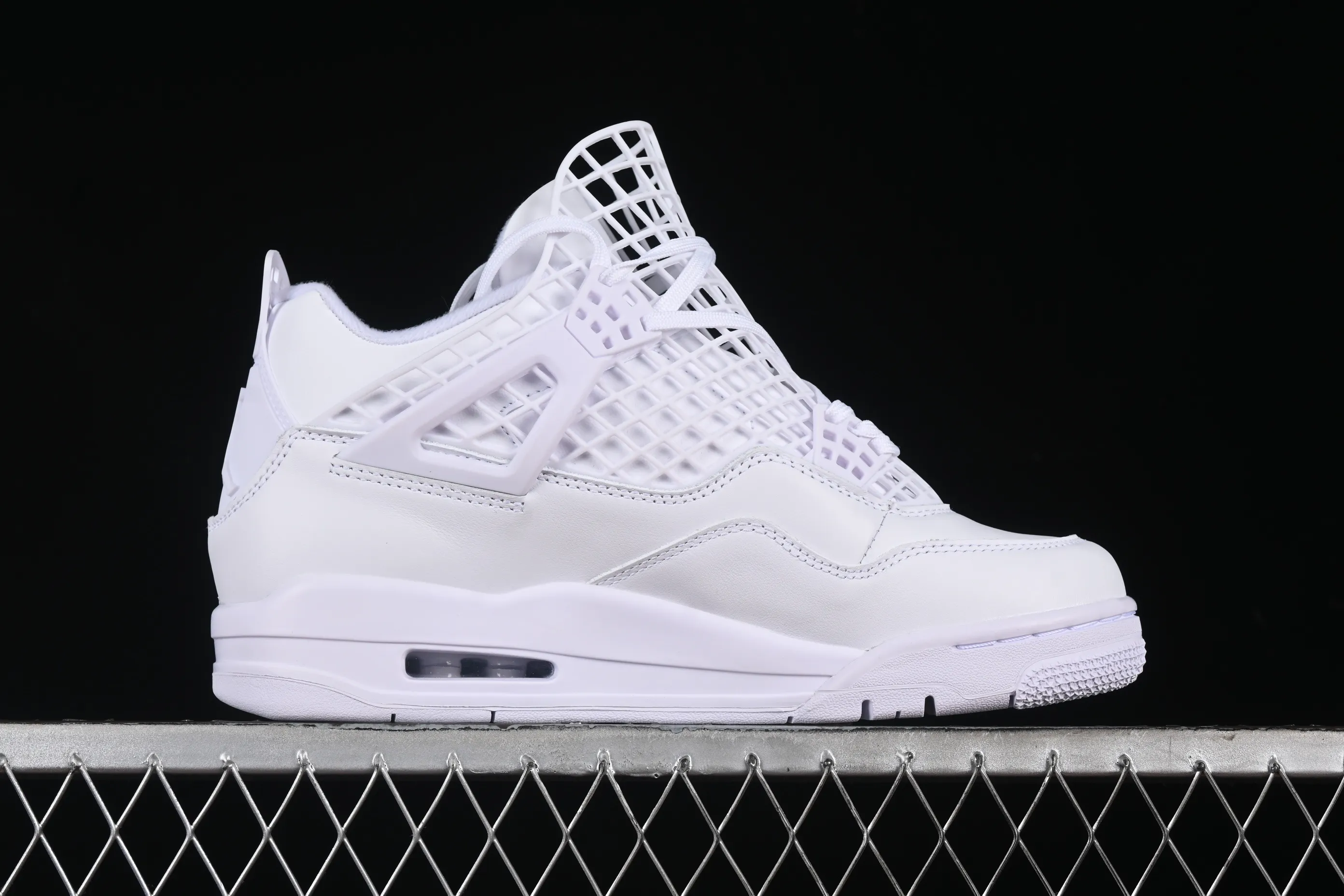 All Categories Air Jordan Jordan Series Basketball Shoes Air Jordan 4 Air Jordan 4 "Net" AJ4 Joe 4 Grid White Retro Basketball Shoes FV7251-107